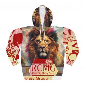 Majestic Lion Unisex Pullover Hoodie, Artistic Sweatshirt, Unique Animal Hoodie, Gift for Nature Lovers, Stylish Casual Wear
