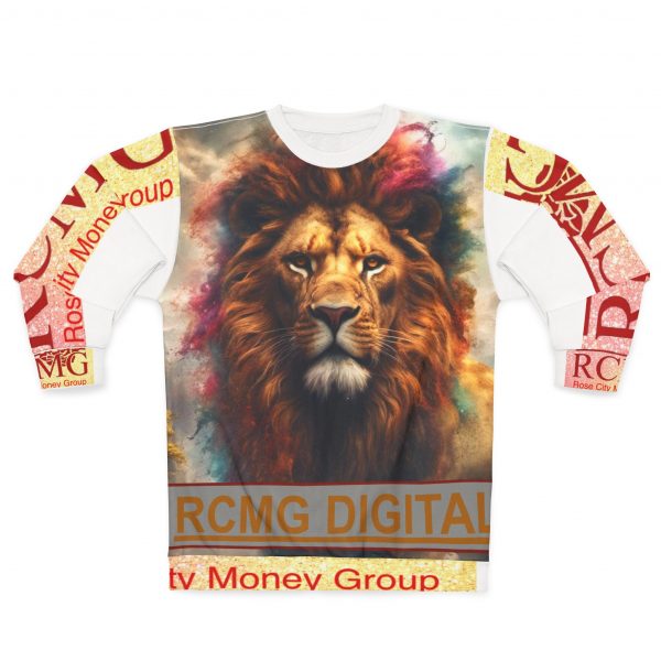 Majestic Lion Unisex Sweatshirt, Colorful Animal Sweatshirt, Unique Gift for Animal Lovers, Statement Crewneck, Cozy Fashion