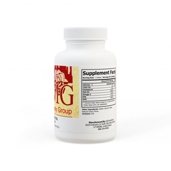 Omega 3 Fish Oil Supplement (60 Softgels)