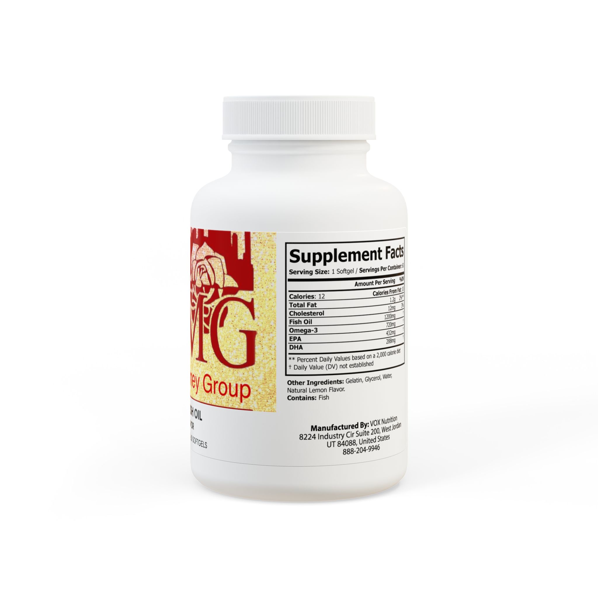 Omega 3 Fish Oil Supplement (60 Softgels) - Image 3