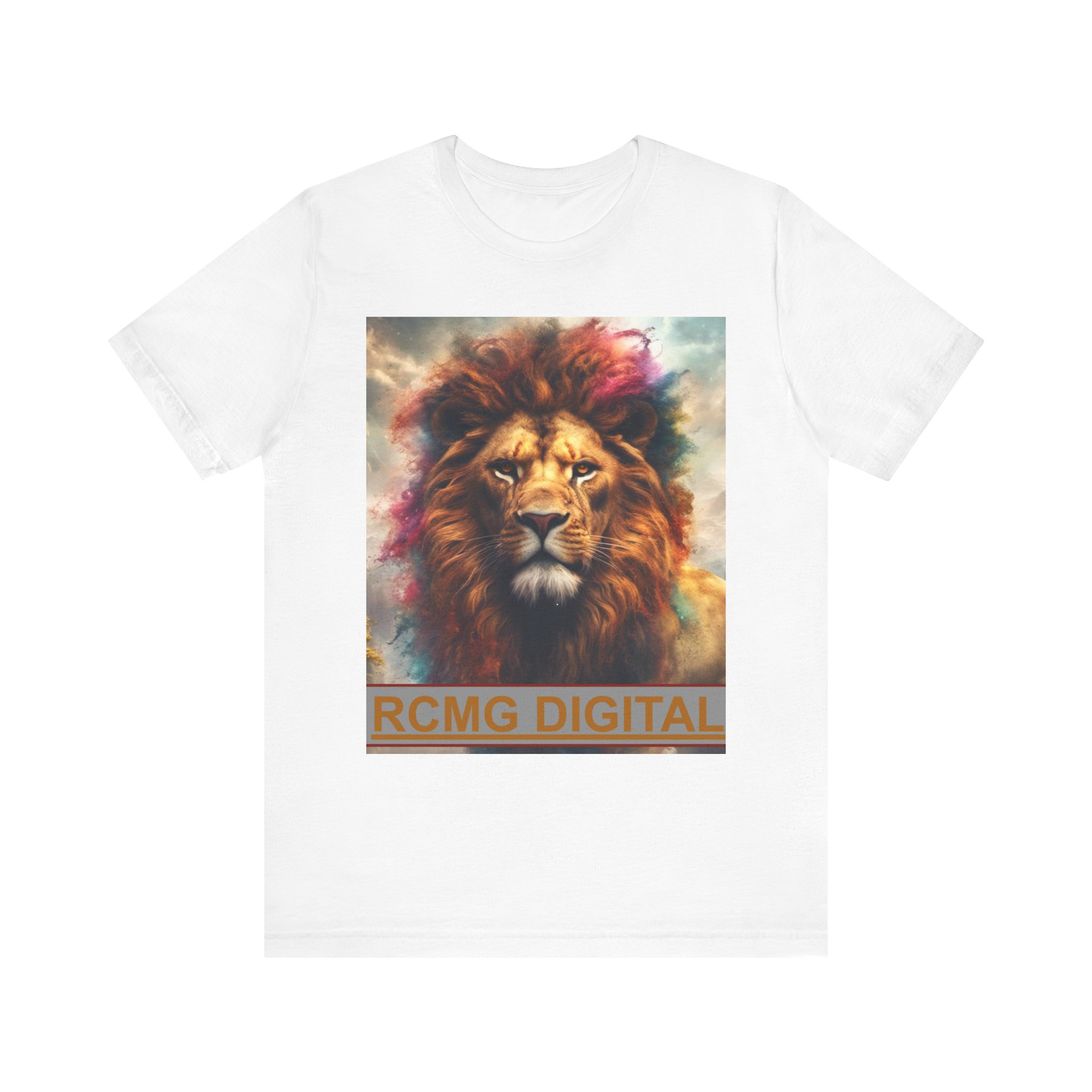 Lion Graphic Unisex Jersey Tee - RCMG Digital Art - Image 1