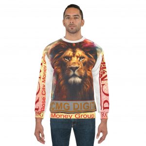 Majestic Lion Unisex Sweatshirt, Colorful Animal Sweatshirt, Unique Gift for Animal Lovers, Statement Crewneck, Cozy Fashion - Image 3