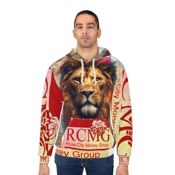 Majestic Lion Unisex Pullover Hoodie, Artistic Sweatshirt, Unique Animal Hoodie, Gift for Nature Lovers, Stylish Casual Wear