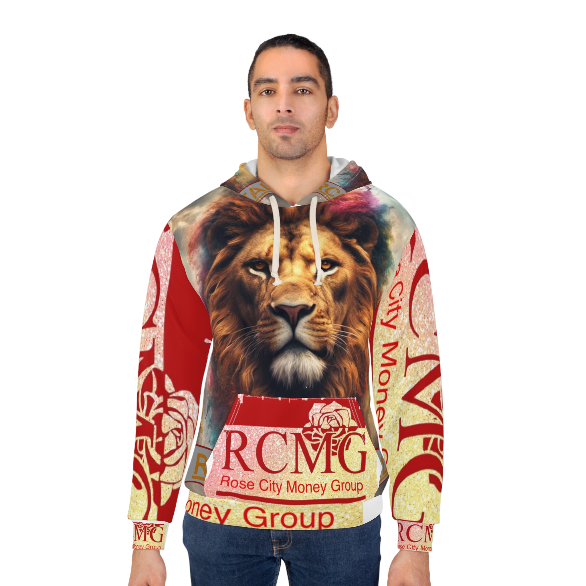 Majestic Lion Unisex Pullover Hoodie, Artistic Sweatshirt, Unique Animal Hoodie, Gift for Nature Lovers, Stylish Casual Wear - Image 4