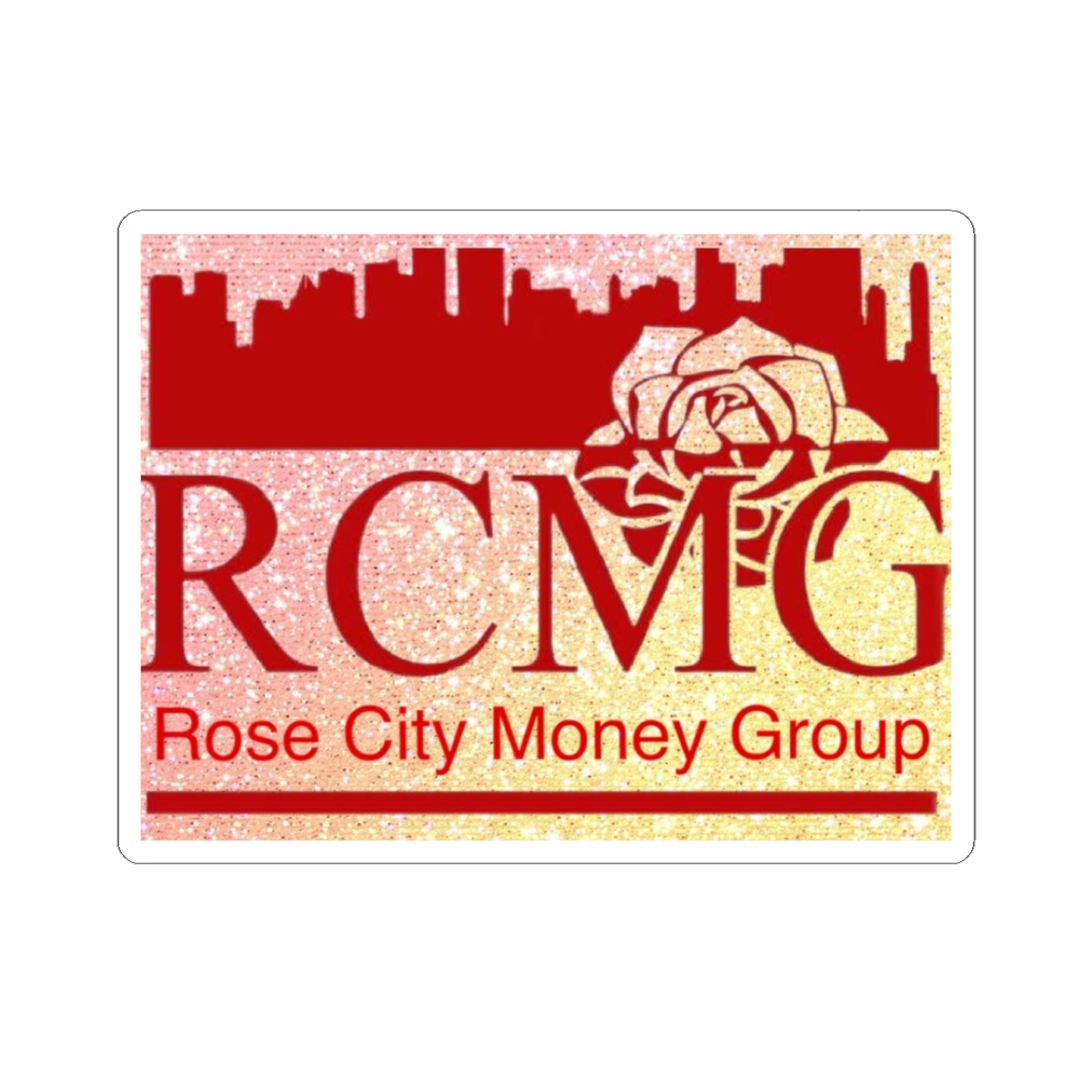 Custom Rose City Money Group Stickers, Laptop Decals, Event Giveaways, Business Branding, Gift for Entrepreneurs - Image 1