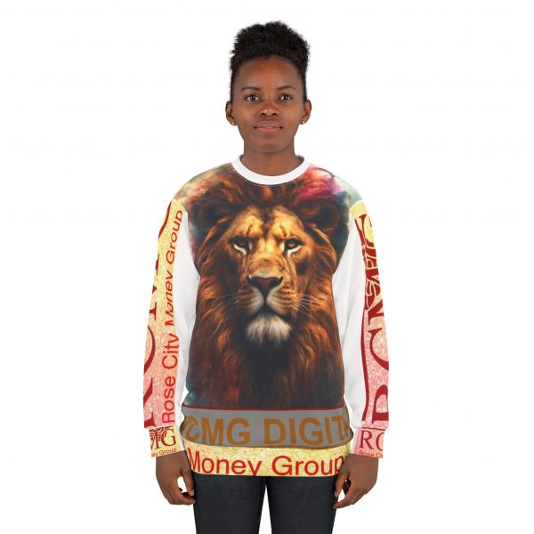Majestic Lion Unisex Sweatshirt, Colorful Animal Sweatshirt, Unique Gift for Animal Lovers, Statement Crewneck, Cozy Fashion