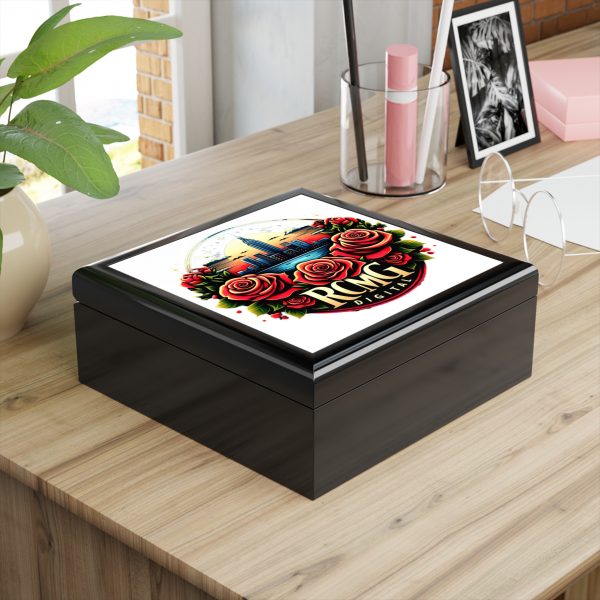 Stunning Rose-Inspired Jewelry Box | Perfect Gift for Her, Keepsake Organizer, Birthday, Wedding, Floral Decor