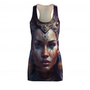 Bohemian Ethereal Women's Racerback Dress, Festival Wear, Summer Dress, Art Print Dress, Unique Gift Idea