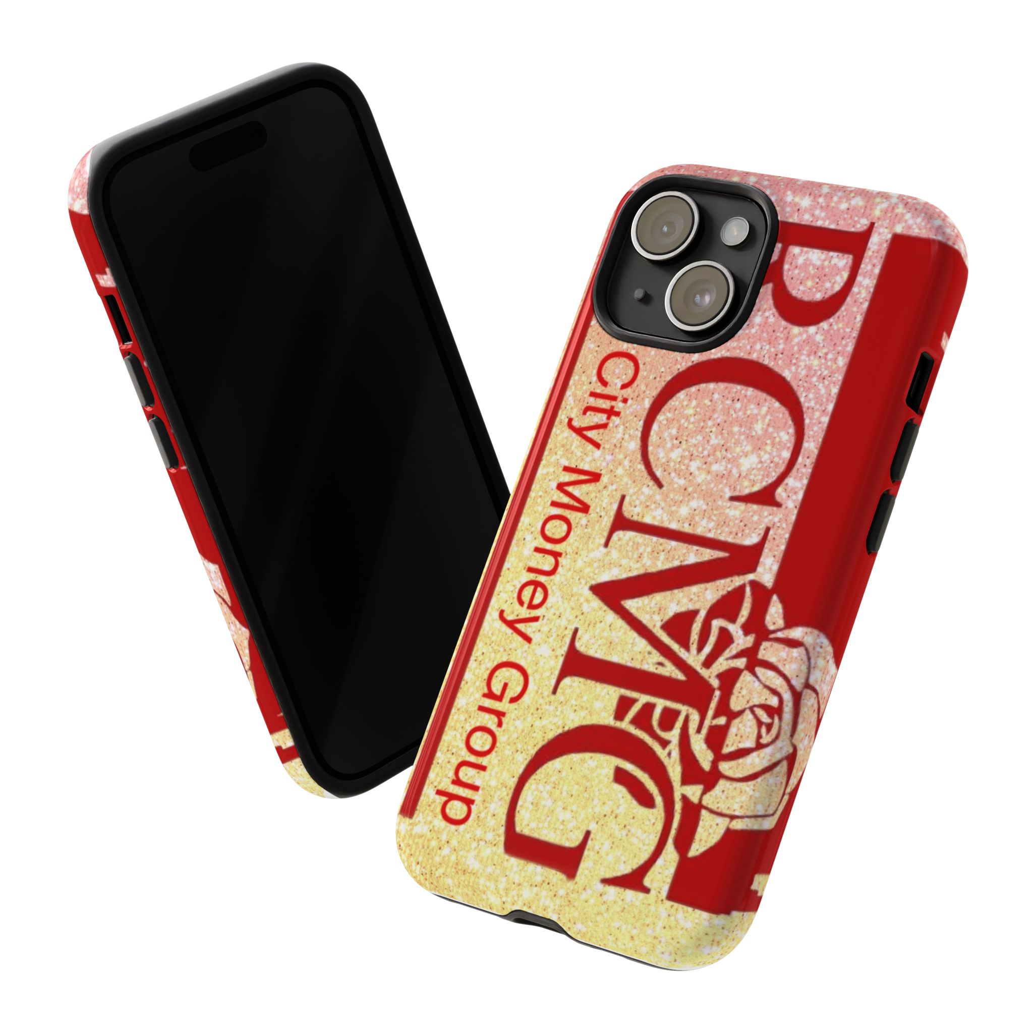 Stylish Phone Case for City Money Group, Tough Cases with Glitter Design, Unique Gift for Him or Her, Customizable, Perfect for Any Occasion - Image 2