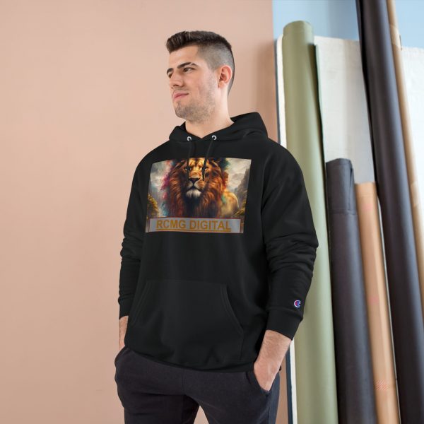 RCMG Digital Champion Hoodie - Bold Lion & Floral Design