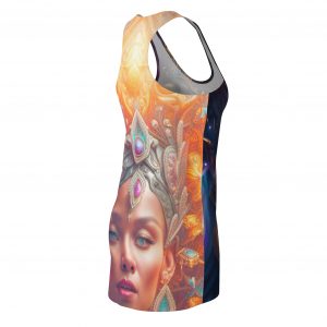 Bohemian Ethereal Women's Racerback Dress, Festival Wear, Summer Dress, Art Print Dress, Unique Gift Idea - Image 4